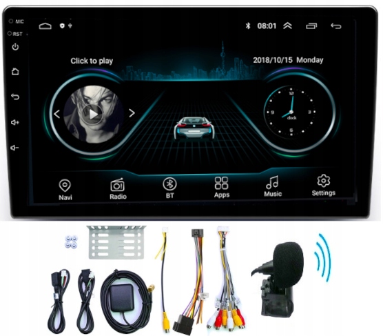 Автомагнітола 2DIN 9 