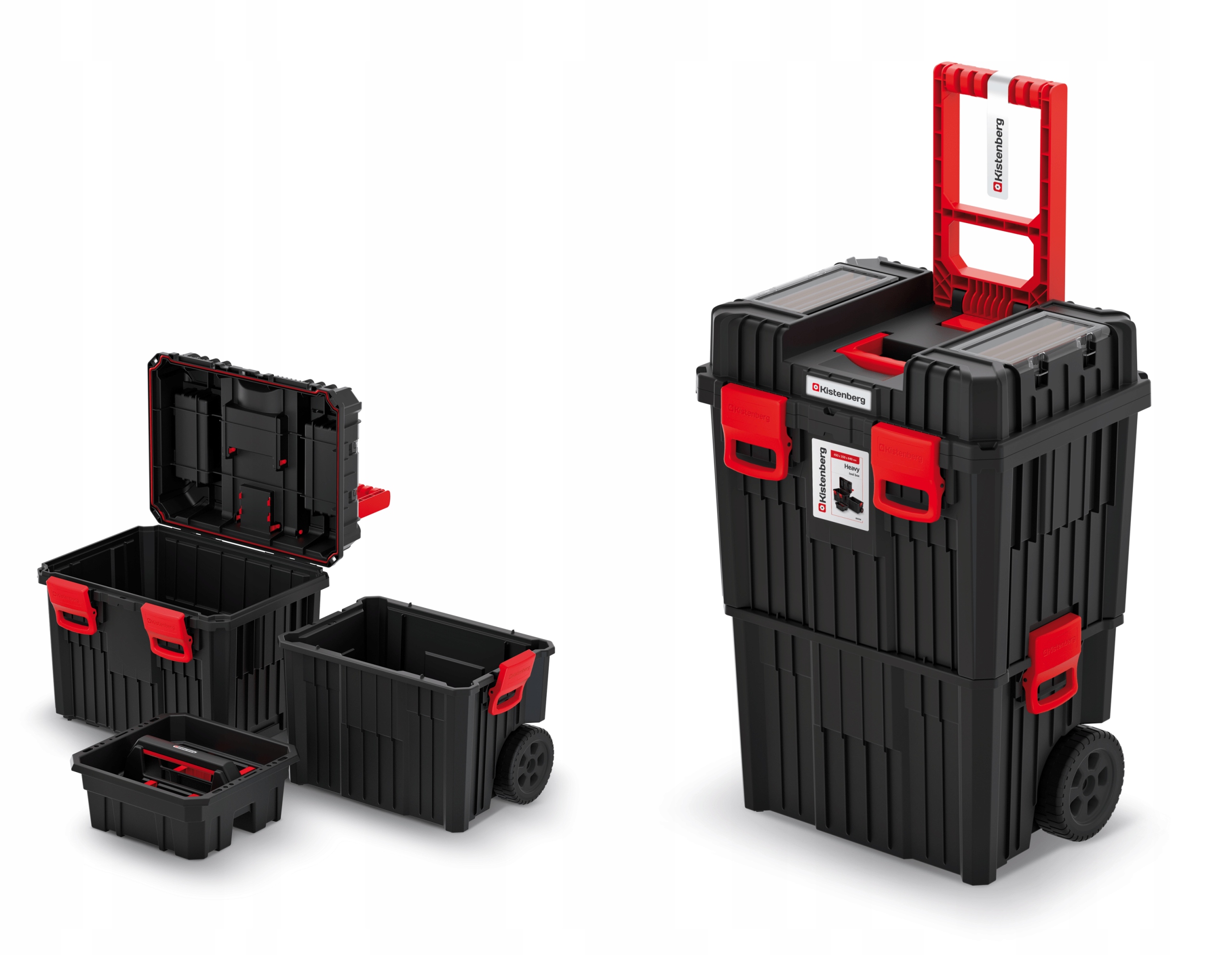 Skrzynka narzędziowa na kółkach organizer 3w1 Kistenberg Khvw