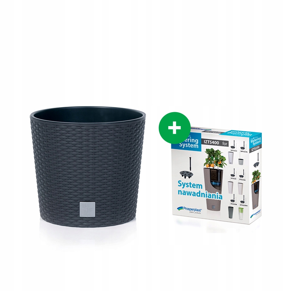 

Doniczka Rato Low DRTUS400L ratan +system Antracyt