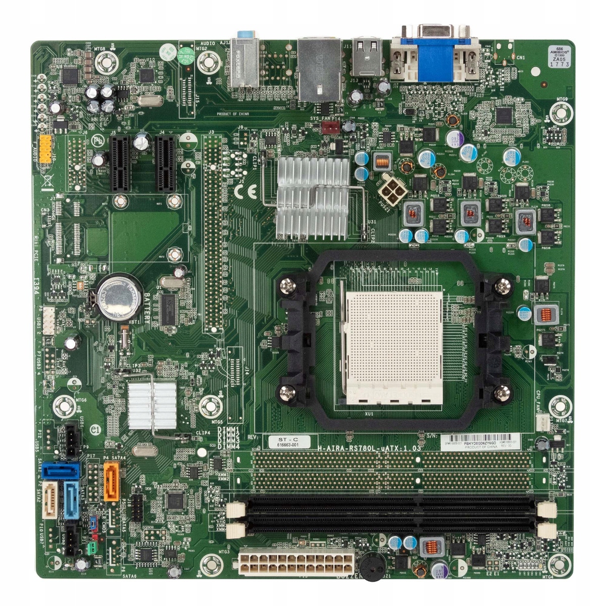 Hp 619958-001 Patice AM3 DDR3 PCIe mATX Pavilion Slimline