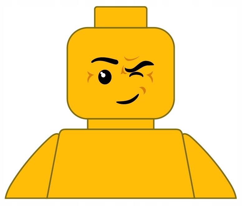 NAKLEJKA NA ŚCIANĘ NAKLEJKI LUDZIK Z KLOCKÓW