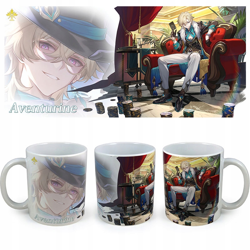 Kubek Honkai Star Rail Aventurine Pojemność 330 ml