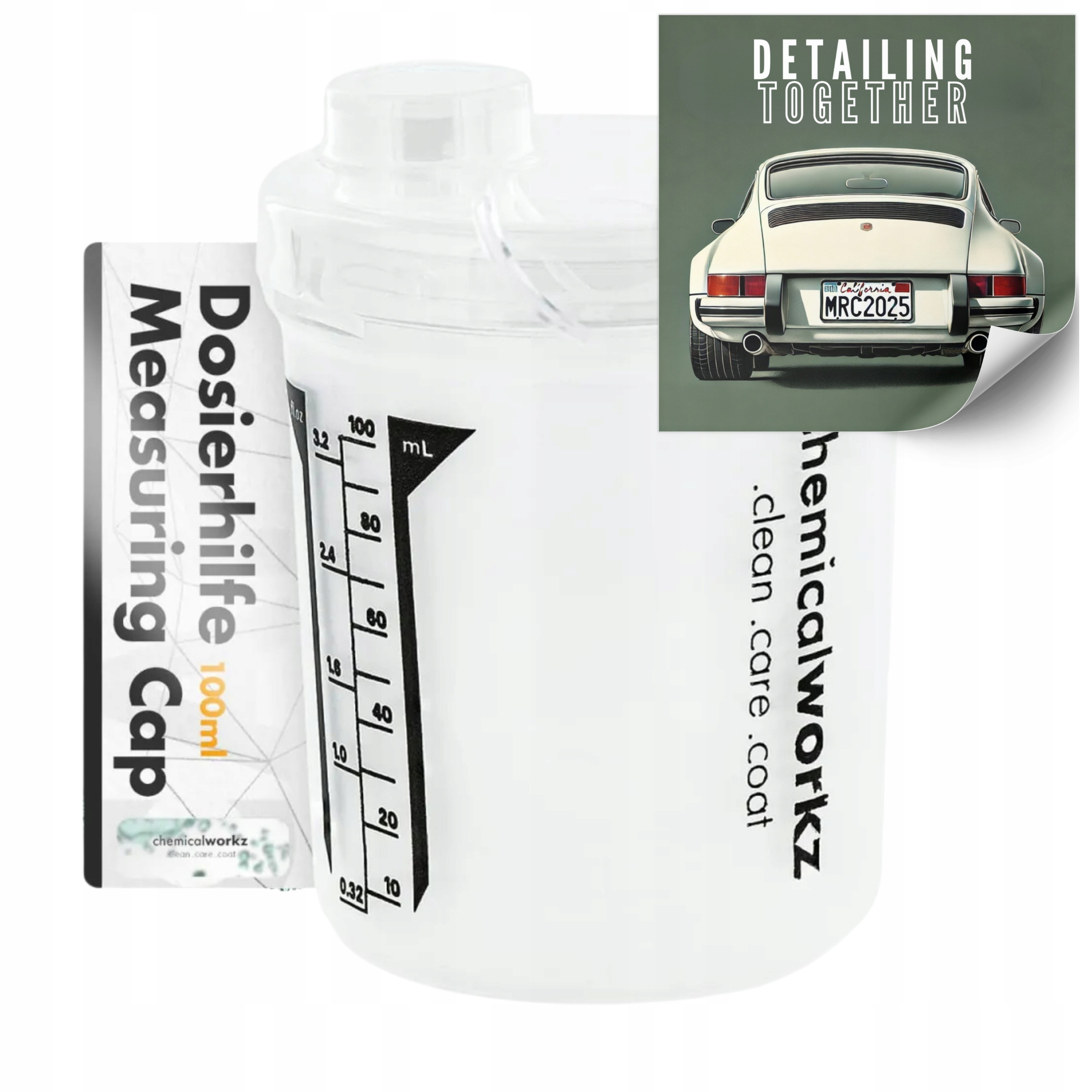 Dozownik Do Butelek z Gwintem Podziałka chemicalworkz Measure Cap 100ml