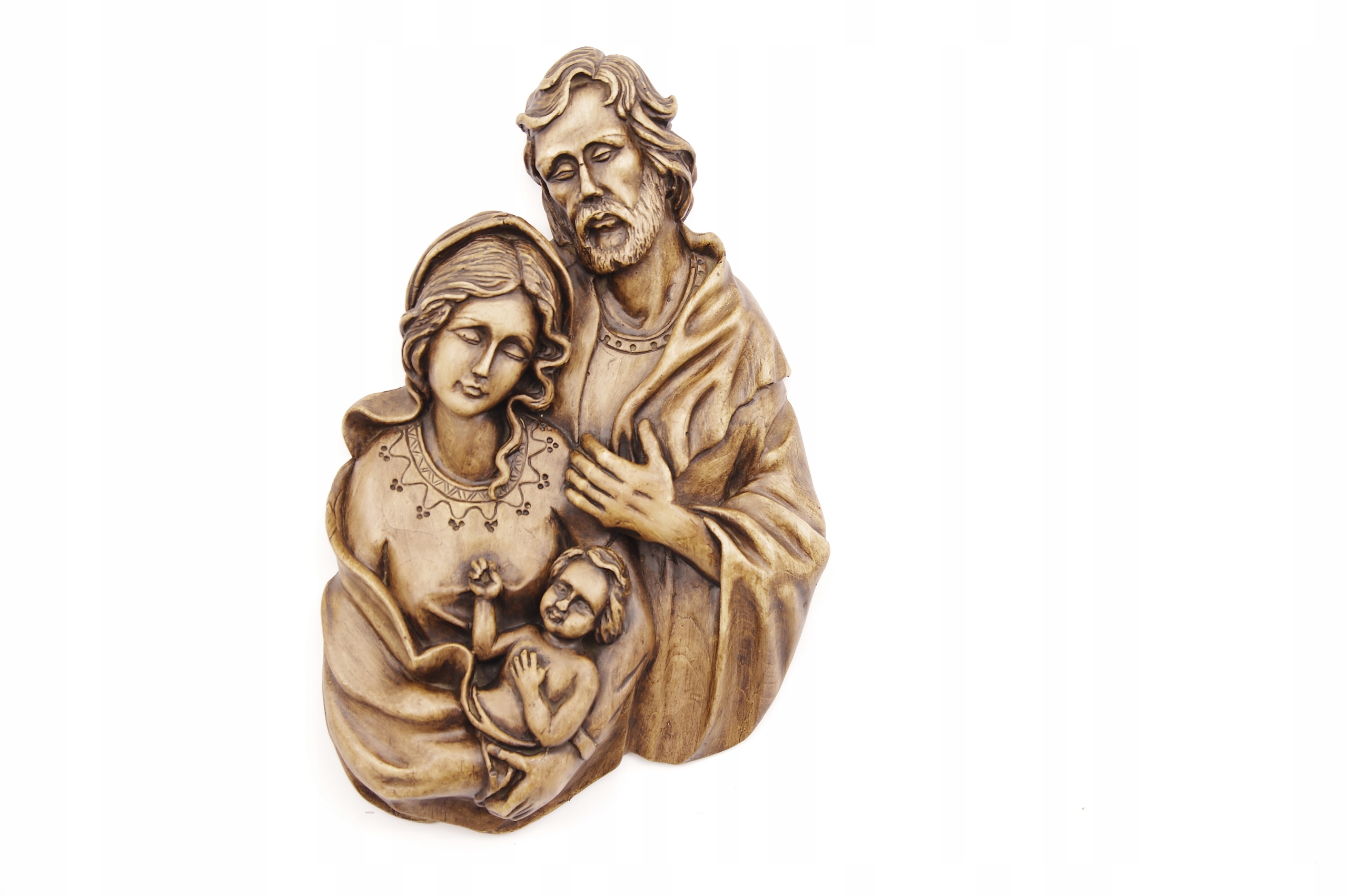 ŚWIĘTA RODZINA |PŁASKORZEŹBA | jak Z DREWNA |OBRAZ | na ścianę | wisząca| Marka inna