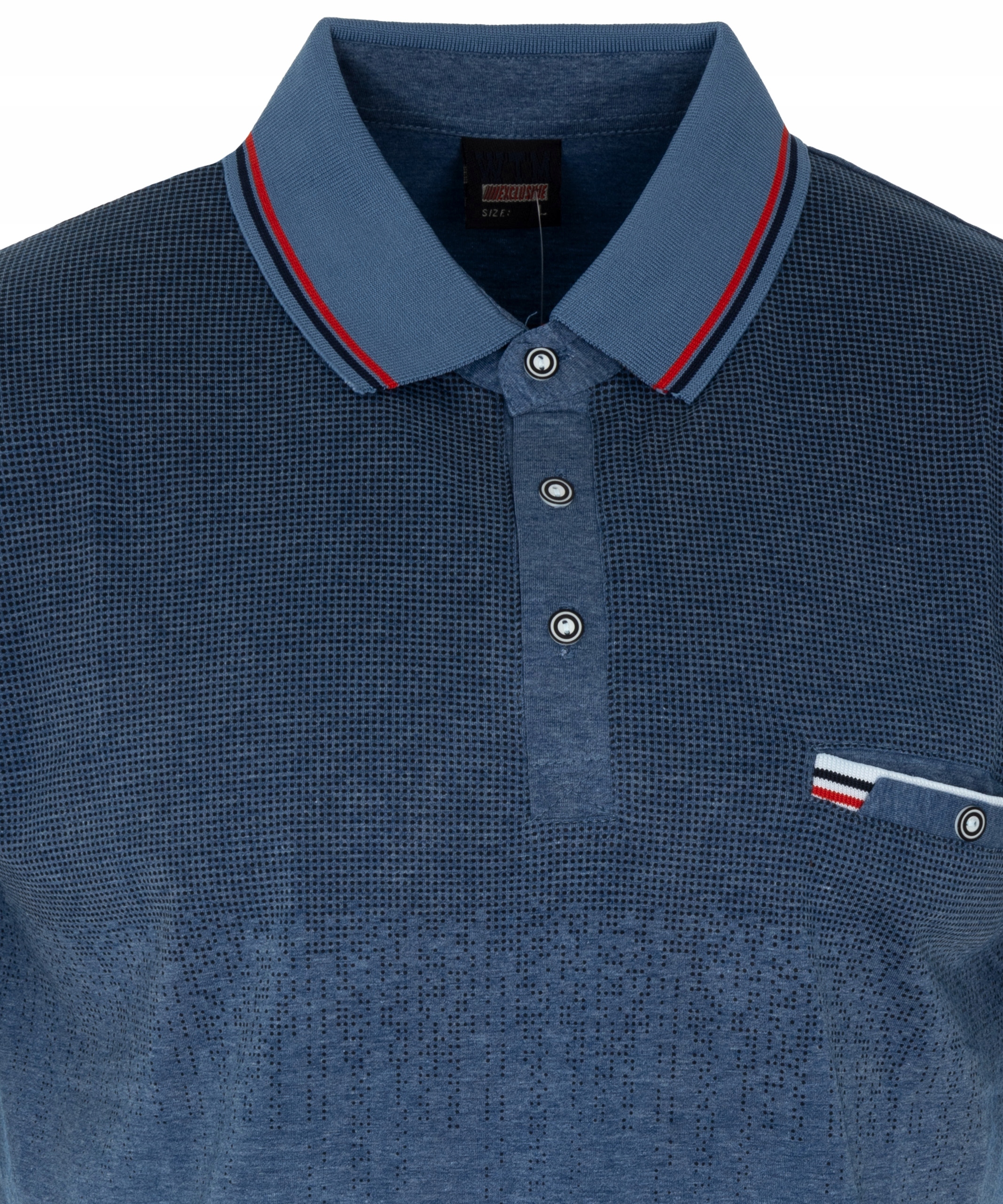 KOSZULKA męska POLO NIEBIESKA z kieszonką rozmiar 4XL Marka inna