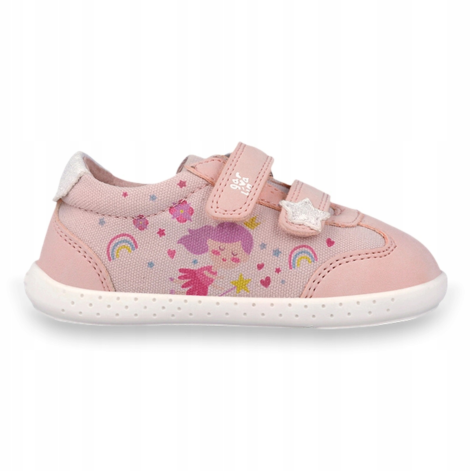 Buty barefoot tenisówki lekkie dziecięce Garvalin Pique Print Rosa 21