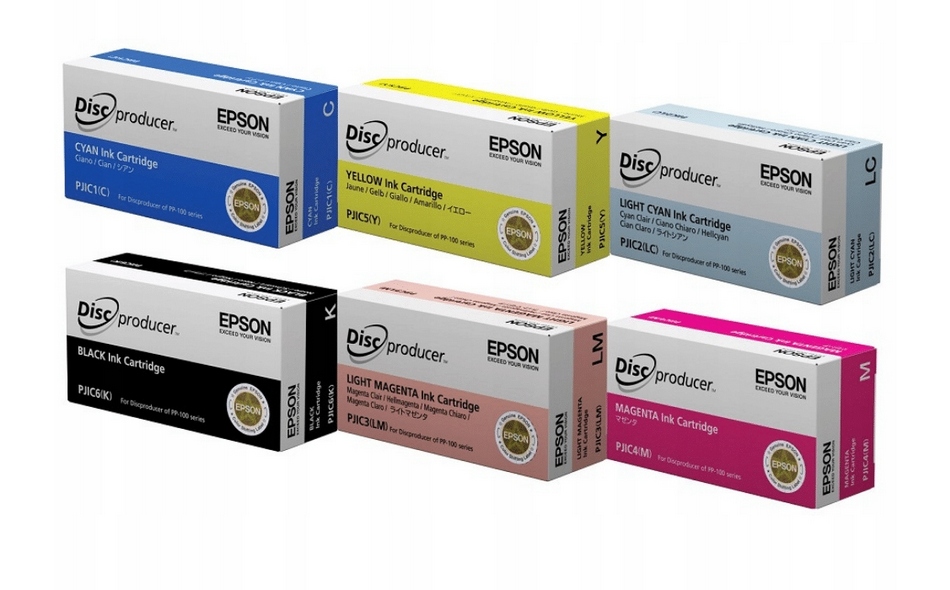 Sada Atramentov 6x Epson Discproducer C13S0204 PP100
