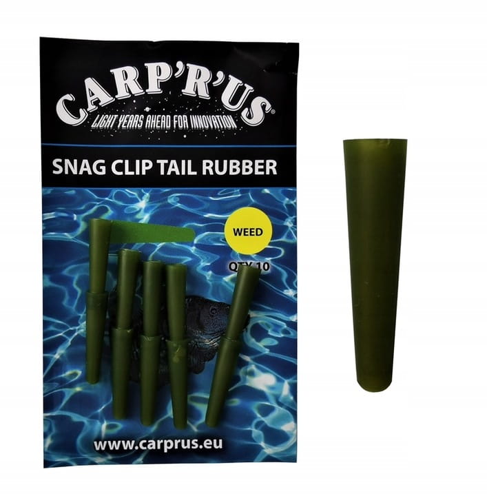 Carp'R'Us Snag Clip Tail Rubber Zielony