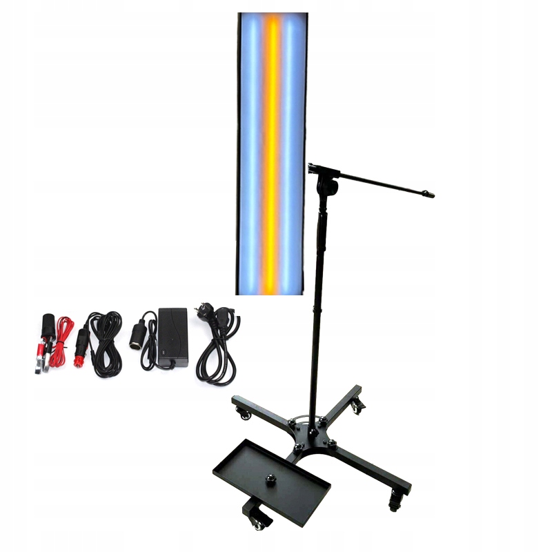 Veľká stacionárna tieniaca lampa Stojan Najlepšia Pdr batéria 6 Led pásov