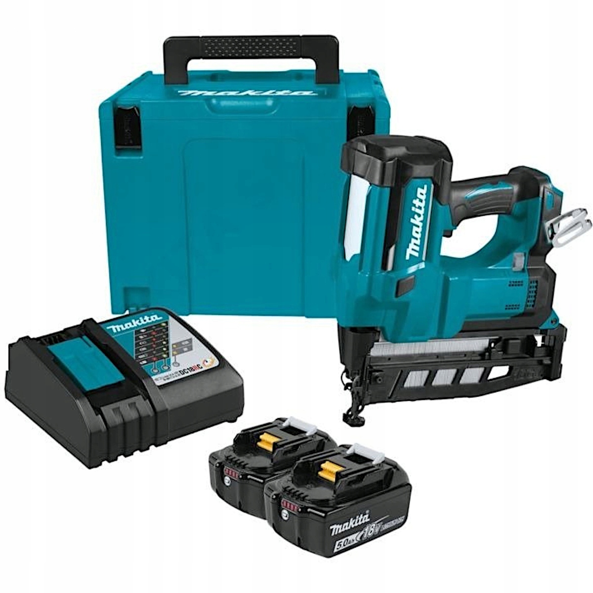 Aku Hřebíkovačka 18V 2x5,0Ah Makita DBN600RTJ
