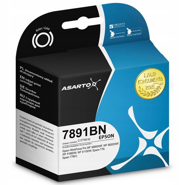 Tusz Asarto Epson 7891BN C13T789140 3100STR Black
