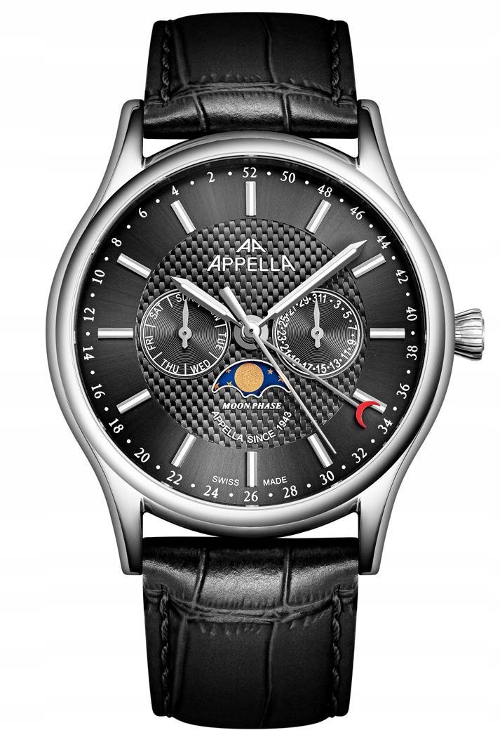 Nové Originální Pánské hodinky Appella L70013.5216QF fáze měsíce, datum