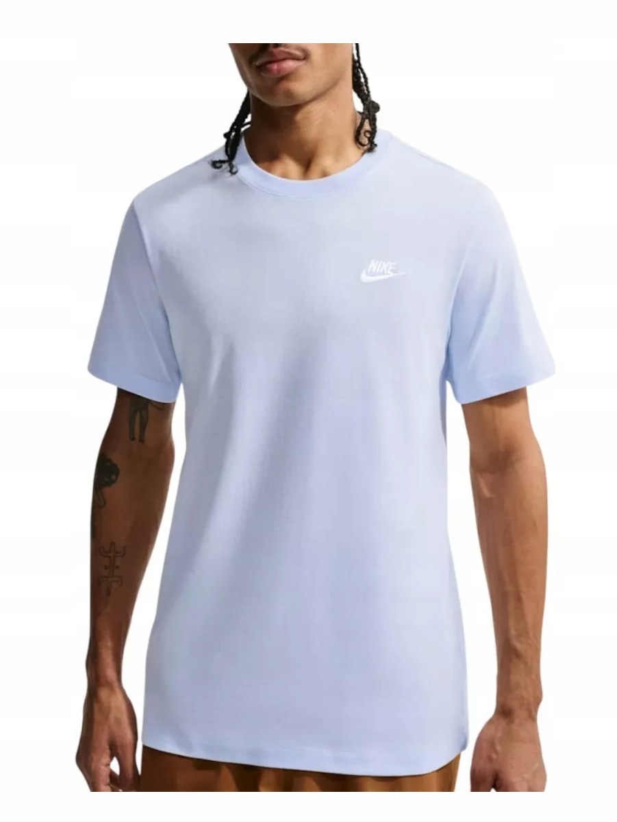 Tričko Nike Nsw Club AR4997-408 tričko s krátkým rukávem světle modré XXL