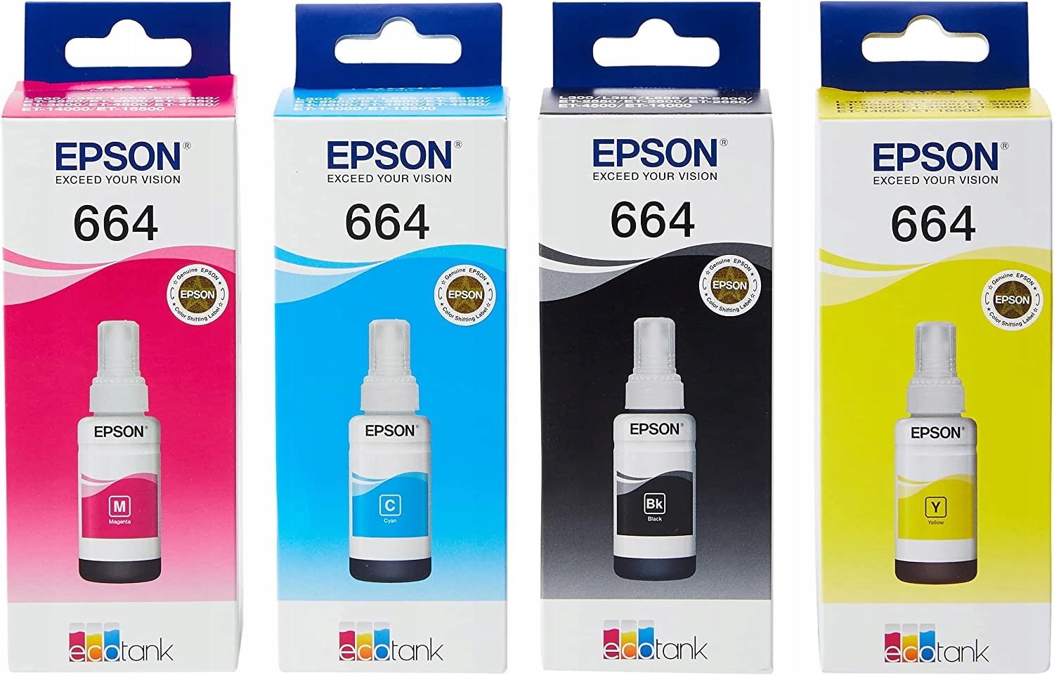 

zestaw tuszy Epson T664 czarny