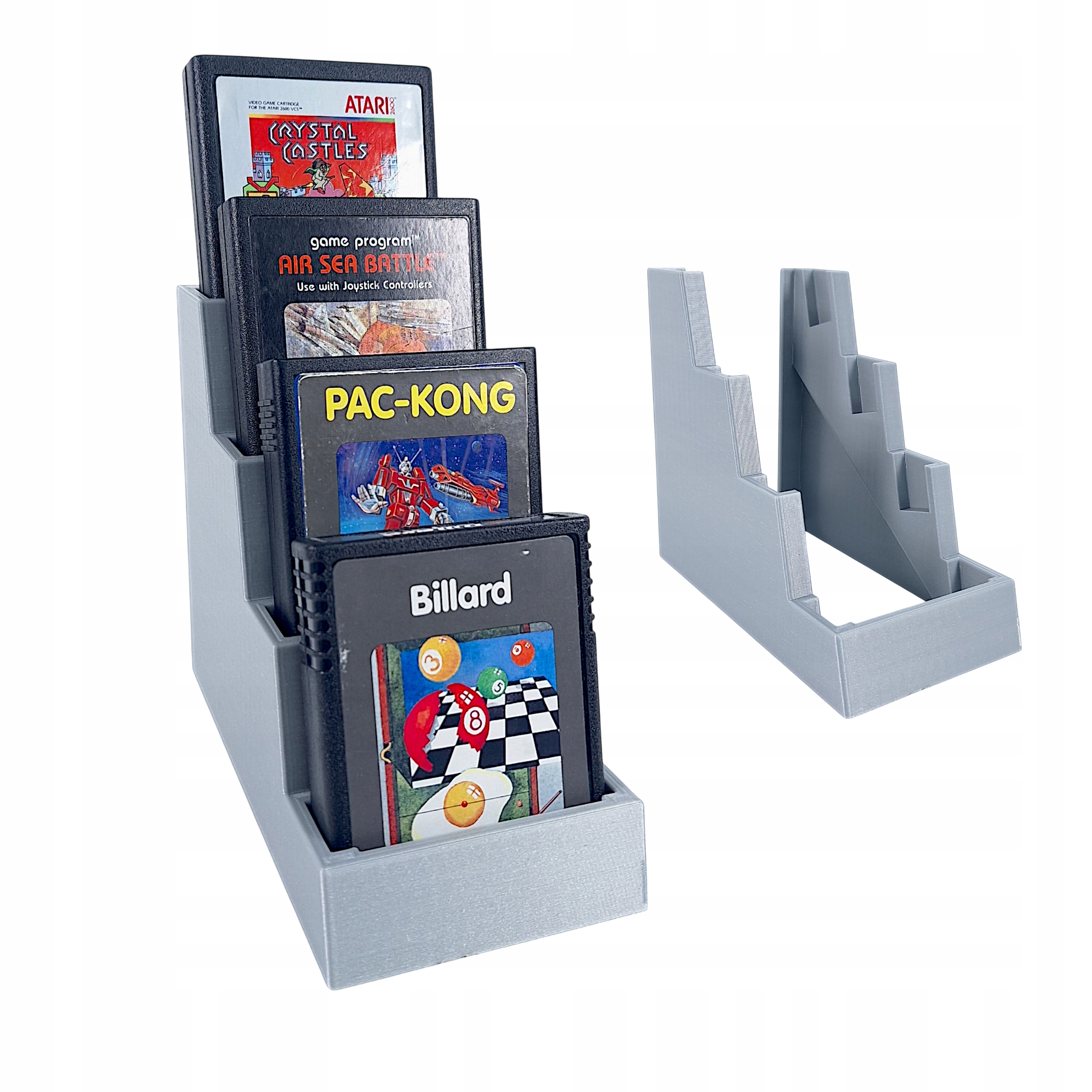 Stojak Uchwyt na Gry Atari 2600 x4 Podstawka Retro Akcesoria Gamingowe