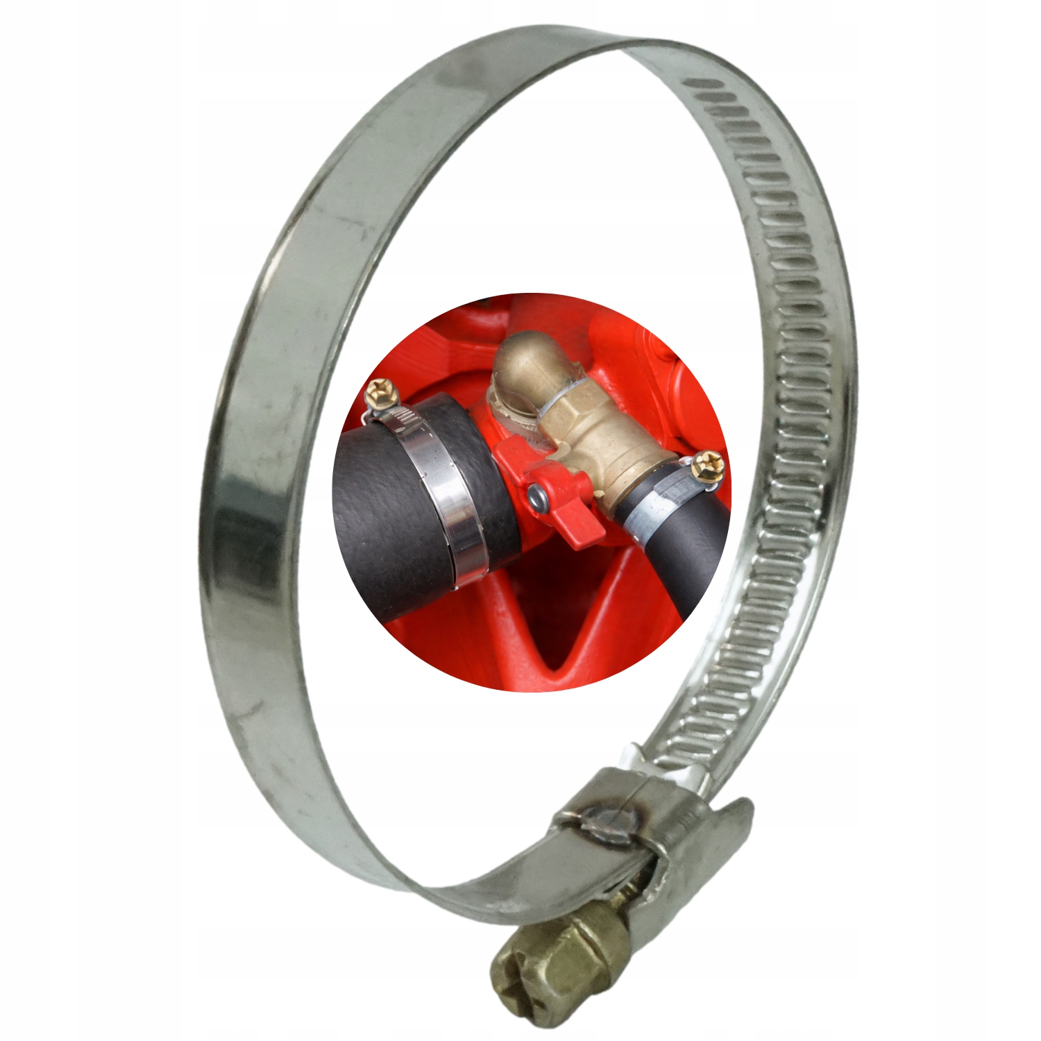 Opaska zaciskowa ślimakowa 9mm średnica 40-60mm, stal nierdzewna, 10 sztuk