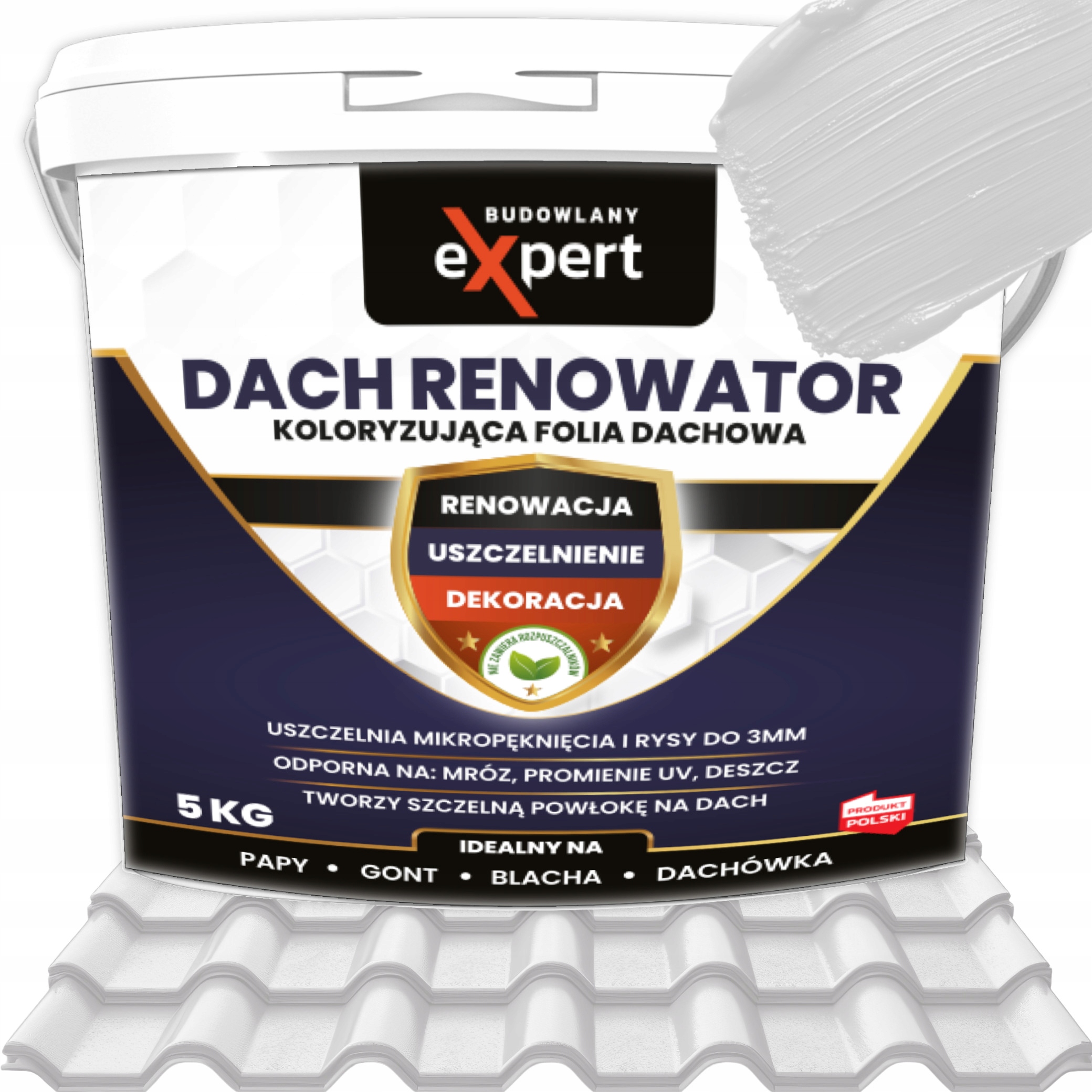 MEMBRANA IZOLACYJNA PAPA W PŁYNIE KOLORYZUJĄCA FOLIA DACHOWA FARBA NA DACH