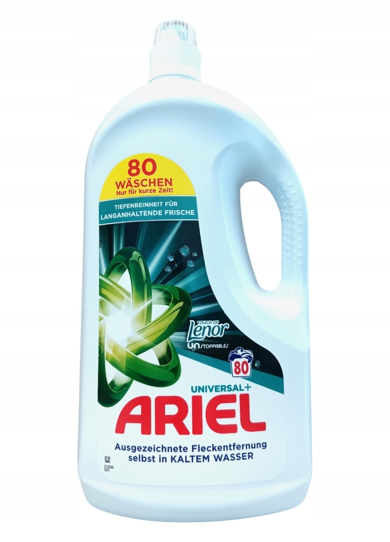 Ariel 80 prań żel Uniwersalny z dodatkiem Touch of Lenor 4l