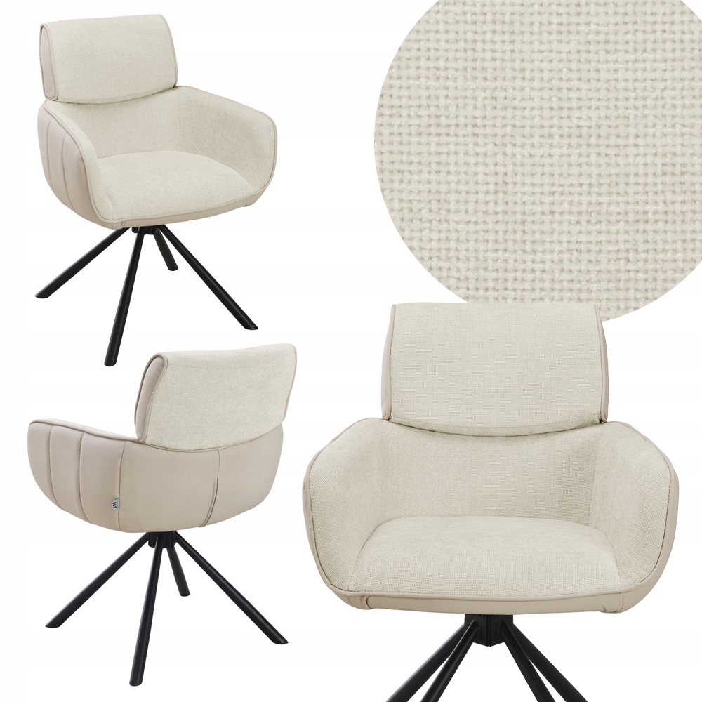 Moderní křeslo Ryker béžové křeslo obývací pokoj jídelna auto návrat čalouněné