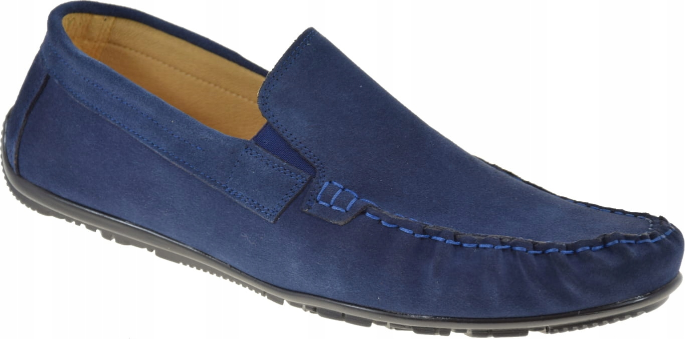 Elegantní Pánské Mokasíny Moskała MK-2 Z Přírodní Kůže, Módní Design, Velikost 41