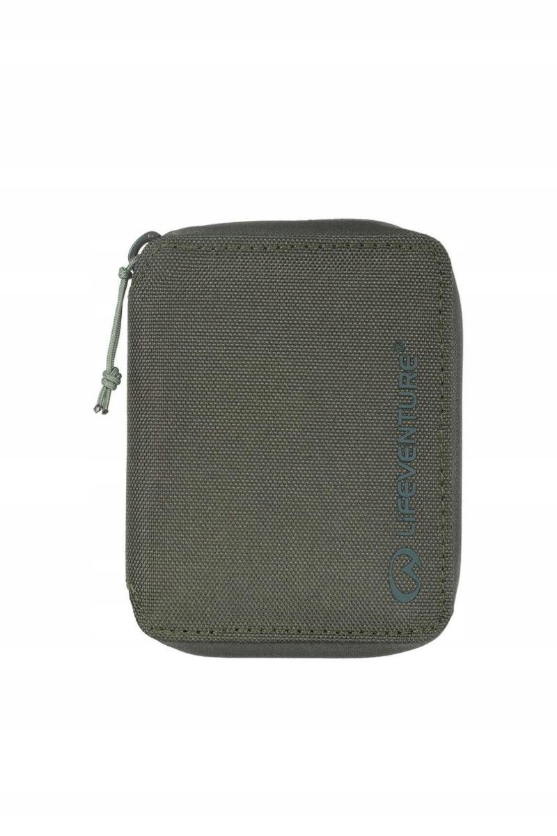 Lifeventure Portfel Rfid Bi Fold Wallet Recycled Olive