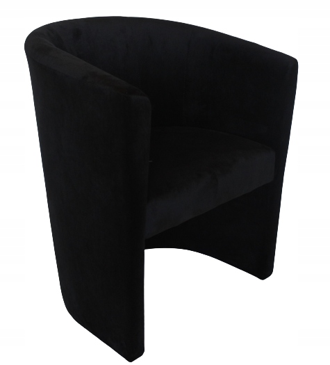 

Fotel Klubowy Tomi Plusz czarny