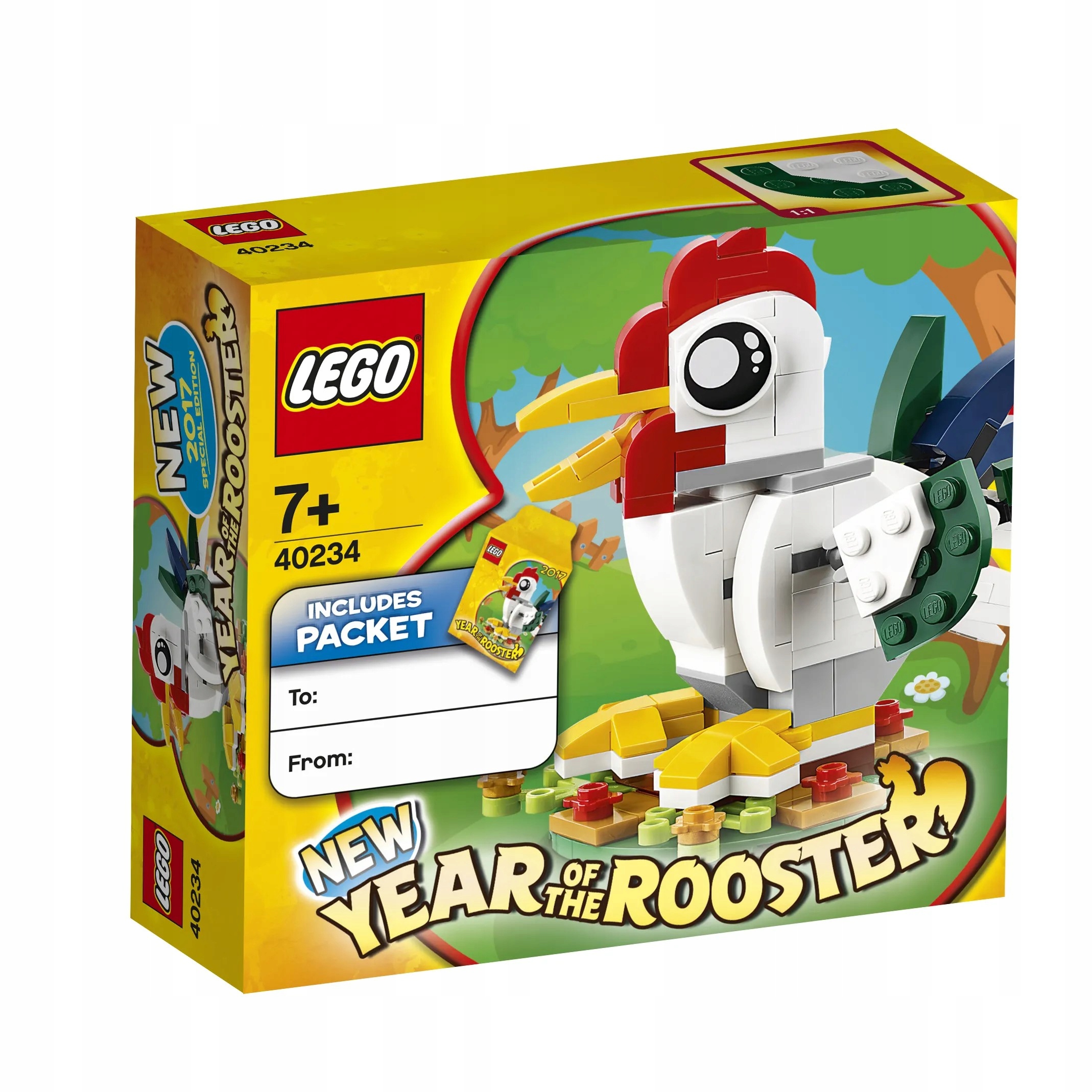 Unikat Lego Okolicznościowe 40234 Chiński Rok Koguta 2017 157 elementów