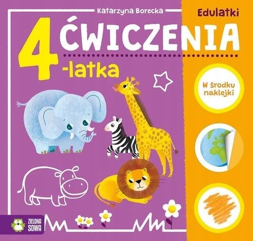 

Edulatki Ćwiczenia 4-latka z naklejkami Zabawa