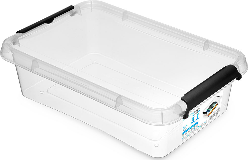 MOXOM - Pudełko - Pojemnik - Organizer + Pokrywka - SimpleStore - 3,1 L