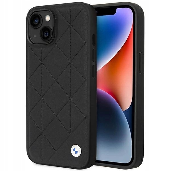 Etui Bmw Leather Quilted na iPhone 14 czarne
