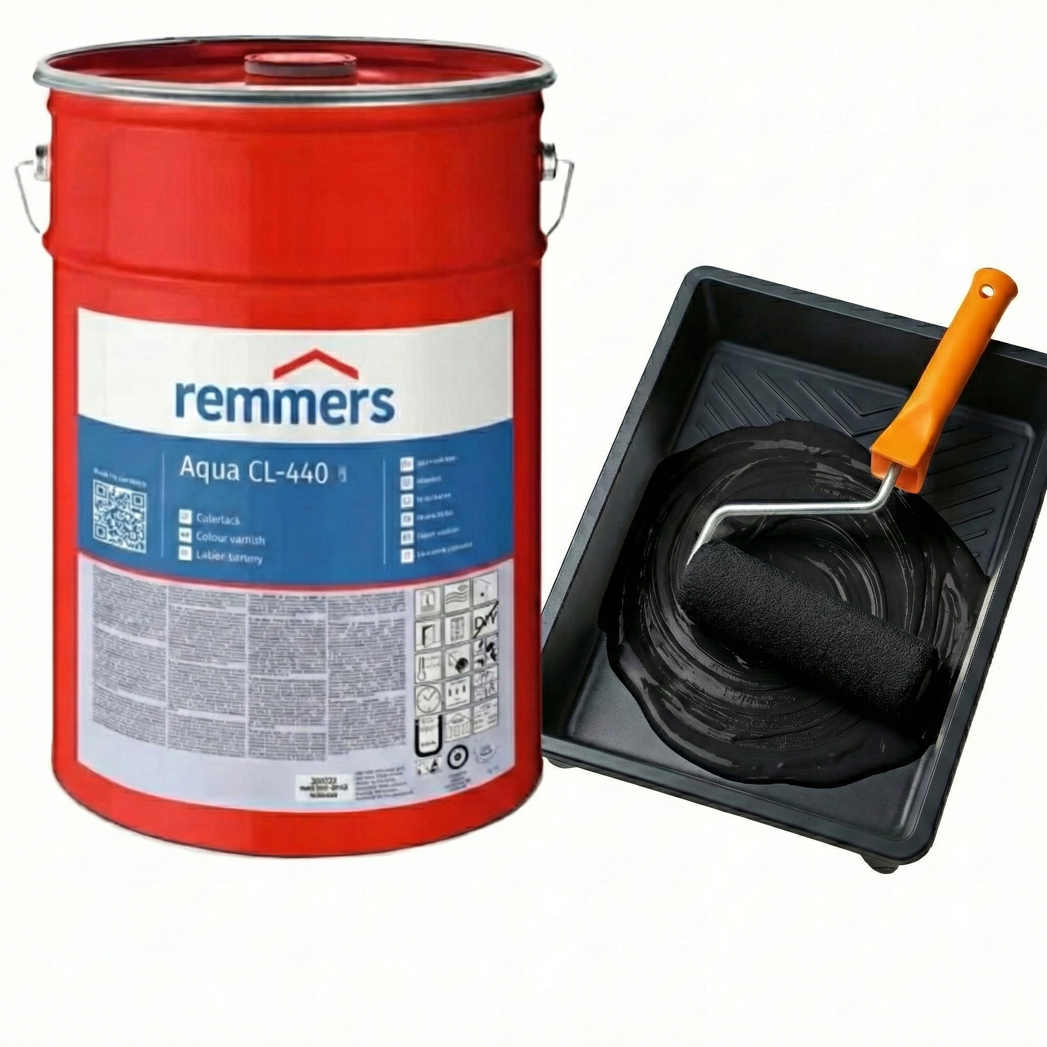 Remmers CL-440/30 Polomat barva na nábytek krycí lak Mdf 2,5L Černá
