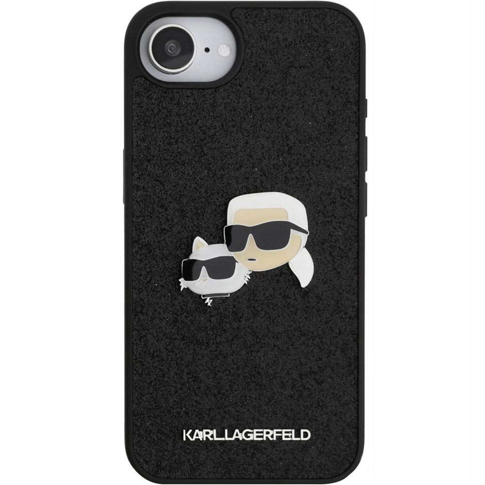 Pouzdro Karl Lagerfeld pro iPhone 16e, flitrové pouzdro, kryt na telefon, zadní kryt