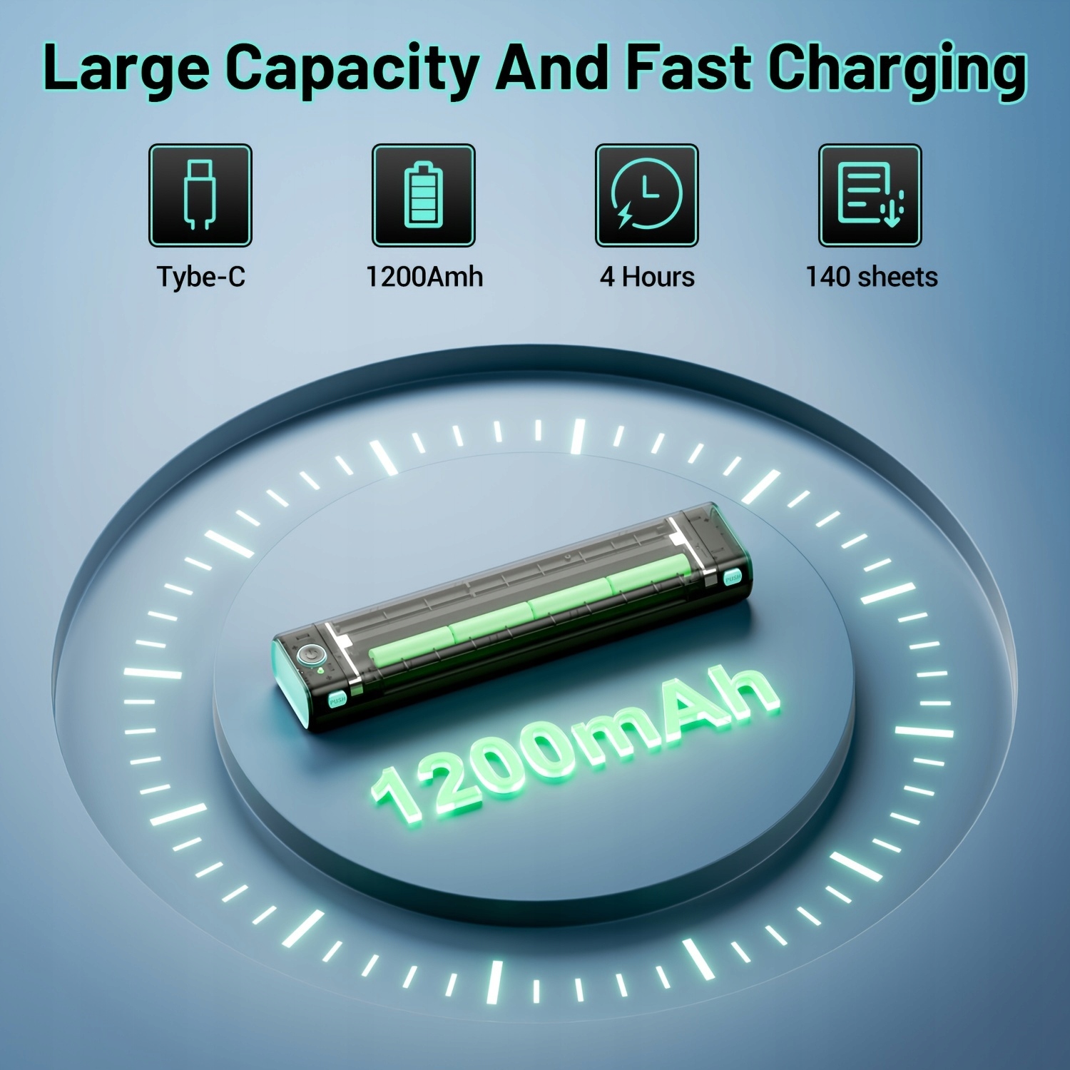 Itari M08F Portable Wireless Printer, 8.5'' X 11'' US Letter Mobile Marka inny