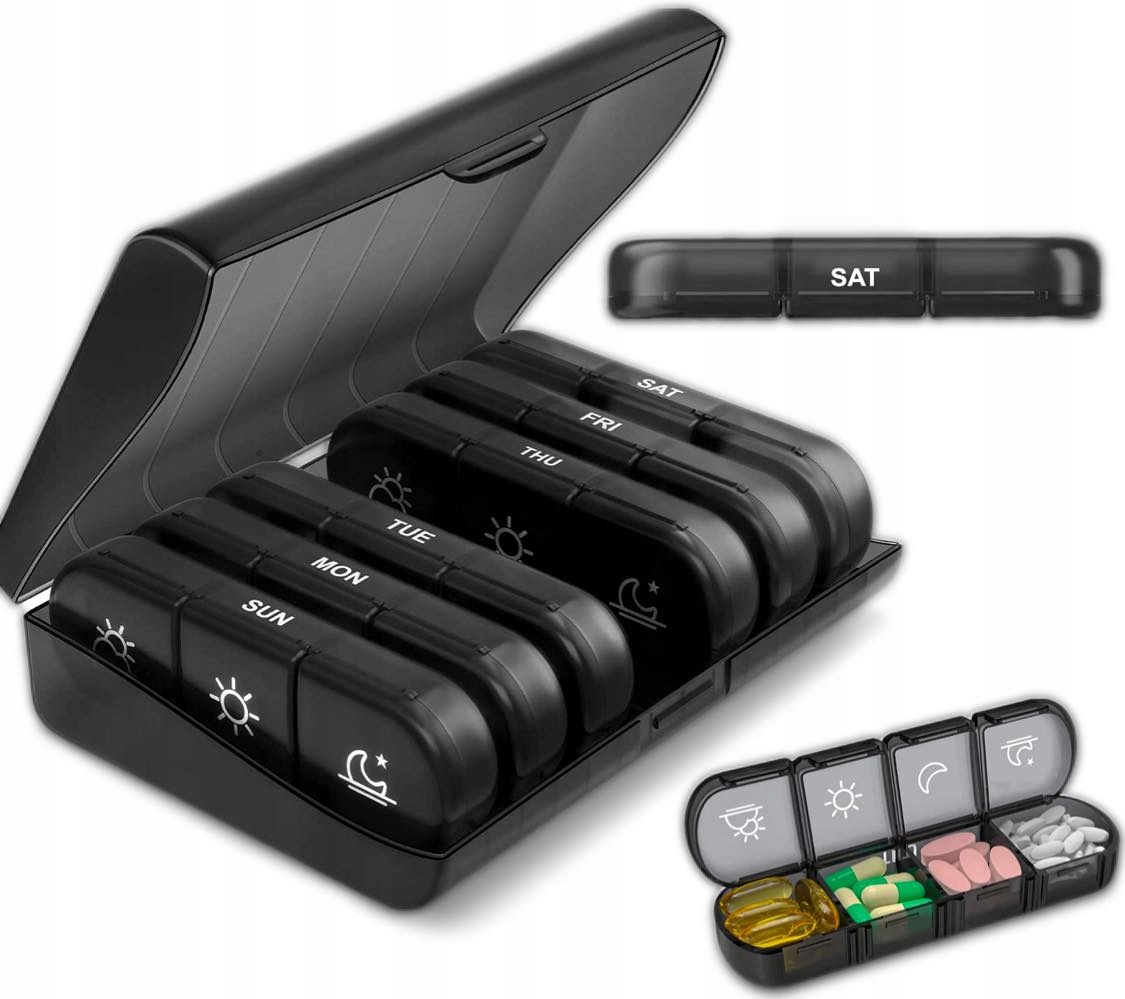 ORGANIZER NA LEKARSTWA 7 DNI W TYG PO POLSKU DNI