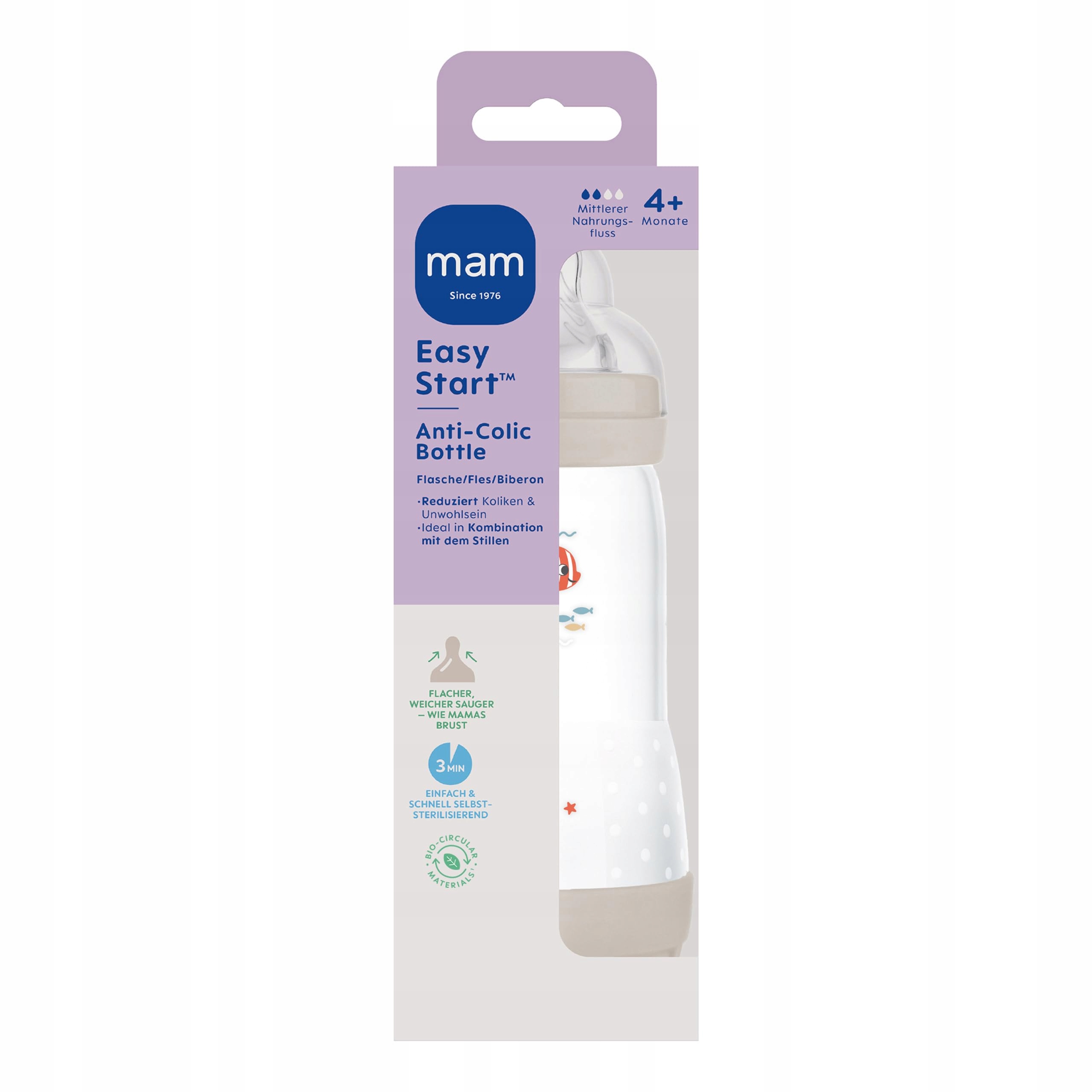 MAM Butelka Antykolkowa Dla Niemowląt 320ml 4+ Miesięcy — miniatura 2