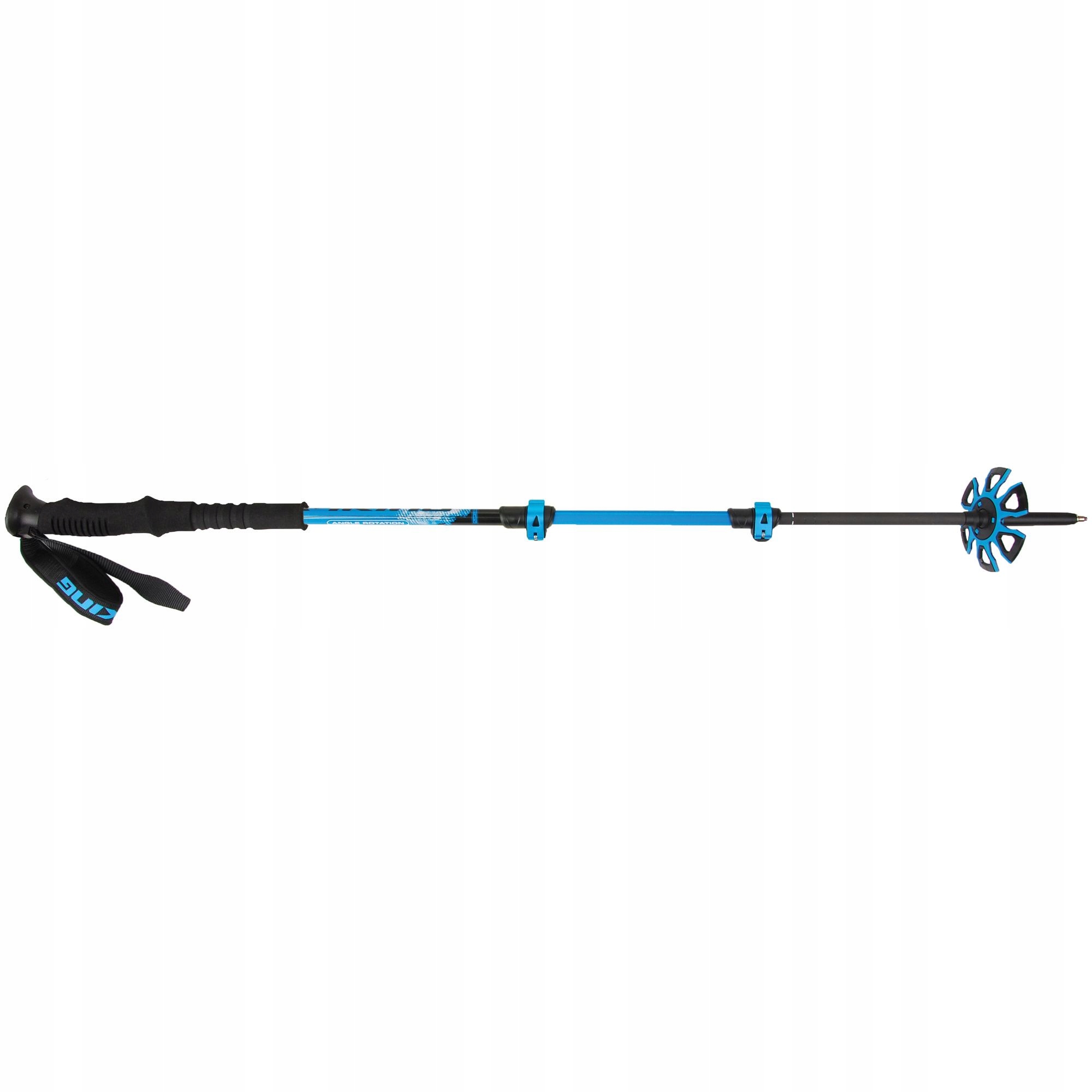 Kije Viking Trekkingowe Skitour Karbonowe Carbon Vario Tour Blue