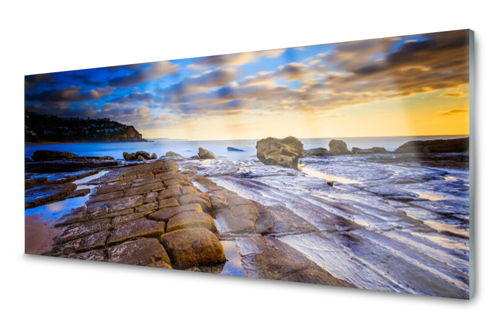 

Panel szklany do kuchni Plaża Płytka 125x50