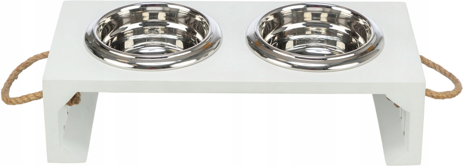 Levně Sada dvou kovových misek Trixie bílá 0,9 l