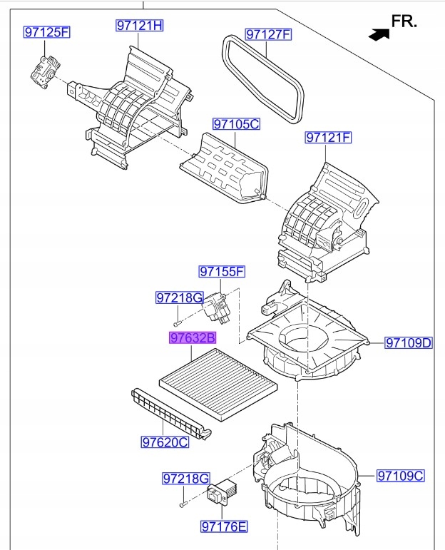 FILTR KABINOWY BIONICZNY KIA OE LP971332E210BK
