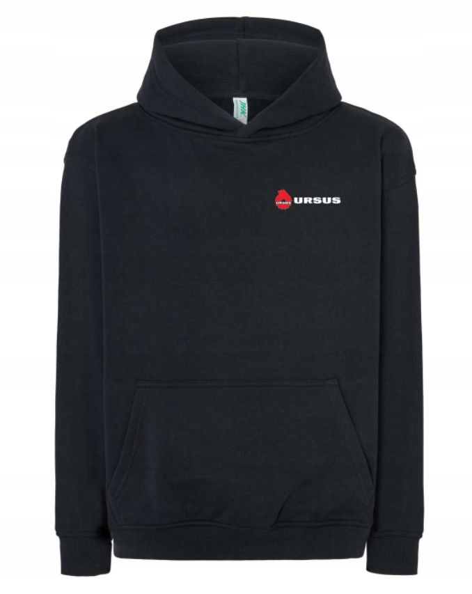 Mikina černá s kapucí klokanka logo Ursus výšivka velikost XL