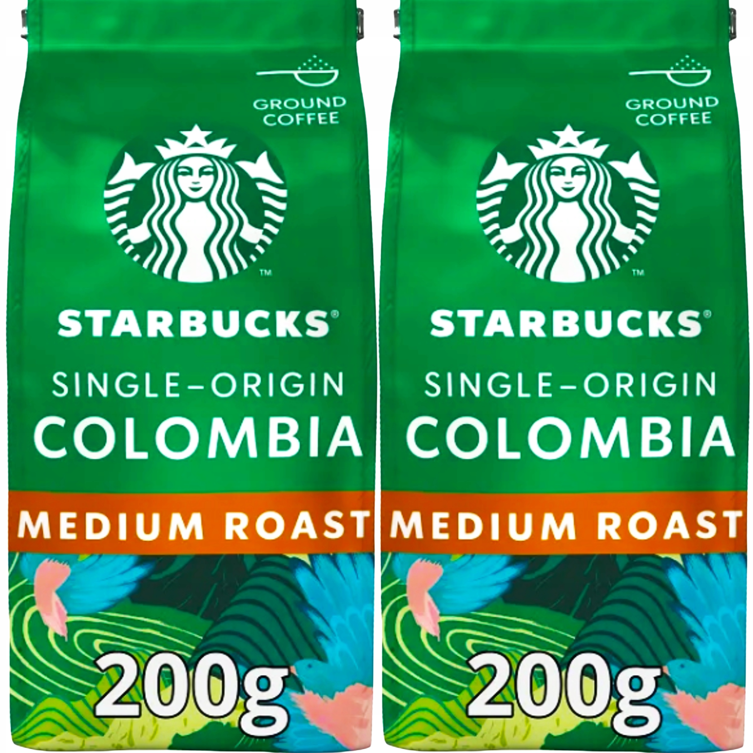 Kawa Mielona Starbucks 200 g Colombia Single-origin Medium Do Ekspresu