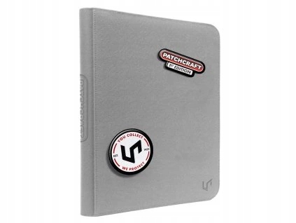 Album na 9 kapes Patchcraft Zippered PRO-Binder szare – Ultra Pro