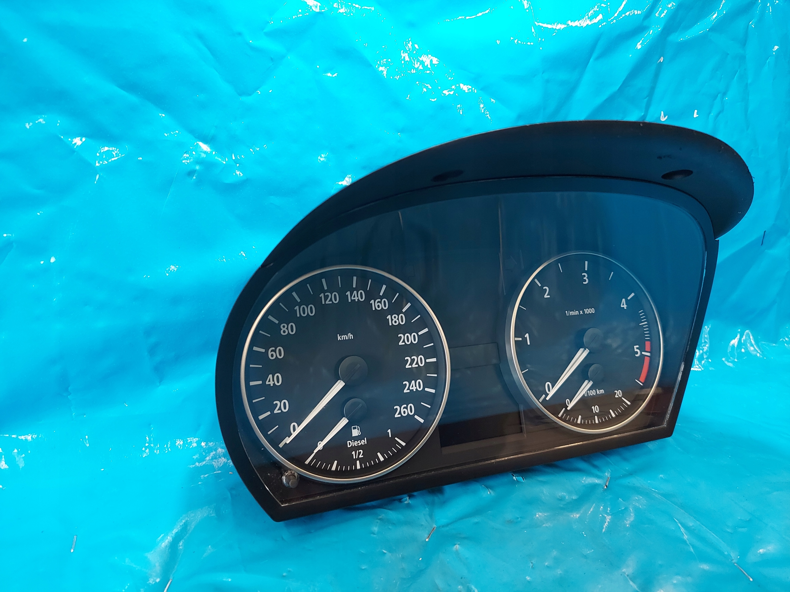 dials clock BMW E90 2.0 TD 698348701