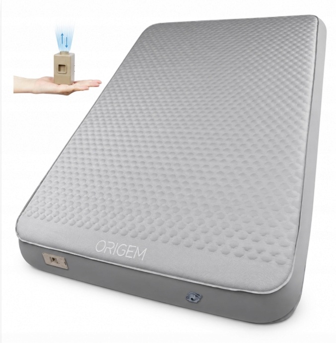 Origem mata samopompująca podwójna 200x140x10cm pompka Usb-c