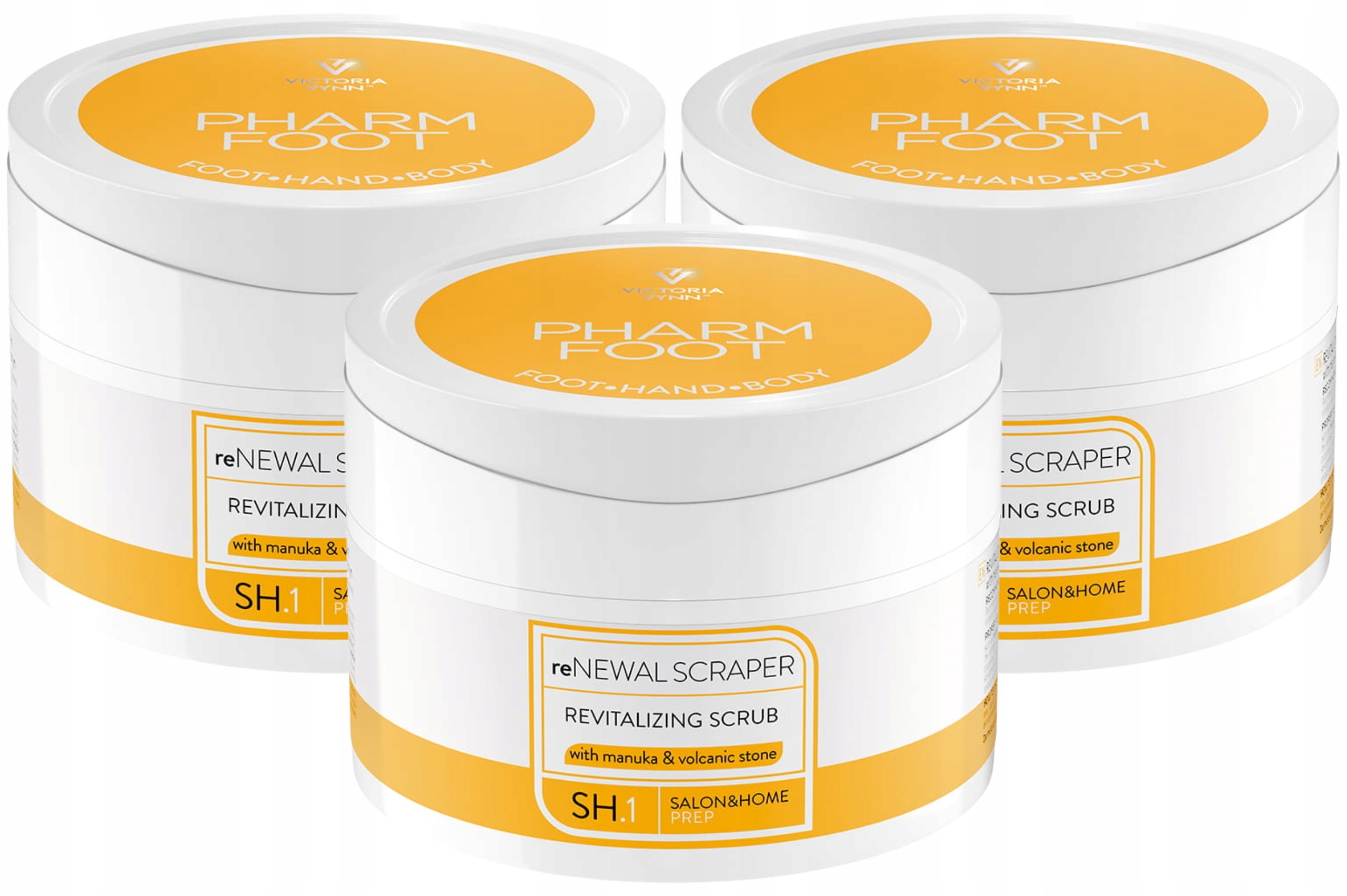 3 x ReNEVAL Scraper Revitalizační tělový peeling Vyhlazení pokožky 200 g