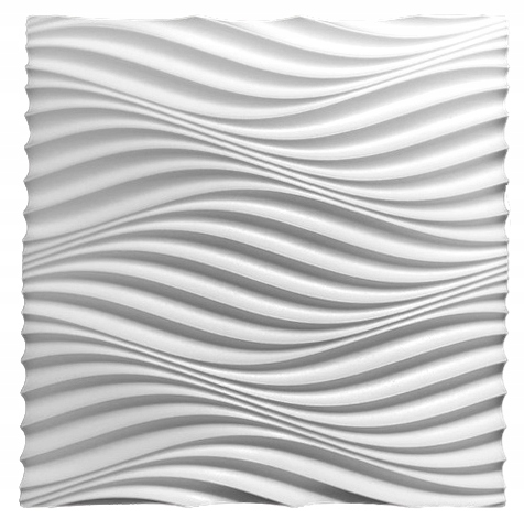 

Styropianowe Panele Ścienne 3D 60x60 Wiatr Fala