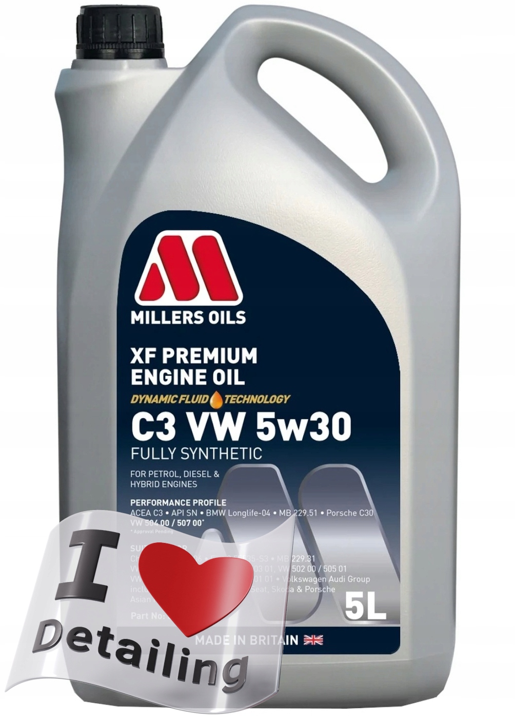 Millers Xf Premium C3 Vw 0w30 Olej do motora 5L