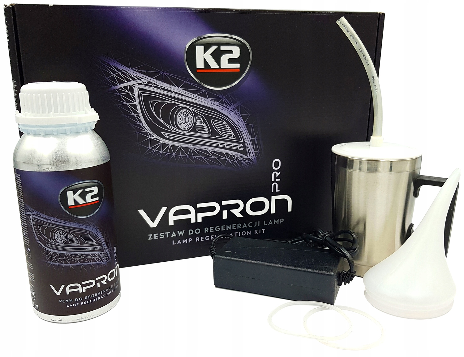 K2 VAPRON DO REGENRACJI LAMP + PŁYN DO CZAJNIKA Rodzaj polerowanie lamp