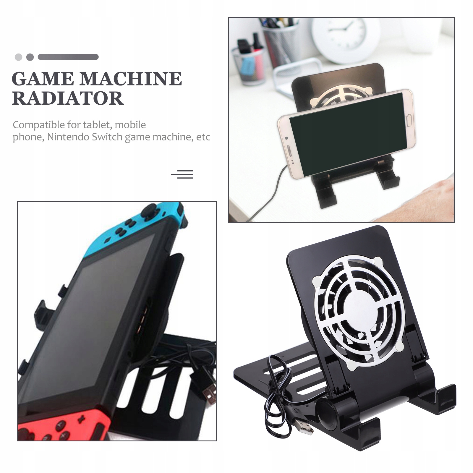 SKŁADANE WENTYLATORY PŁASKI UCHWYT NA TABLET WENTYLATOR PŁASKIE CHŁODZENIE Model 31585983