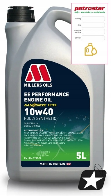 Millers Ee Performance 10W40 5L